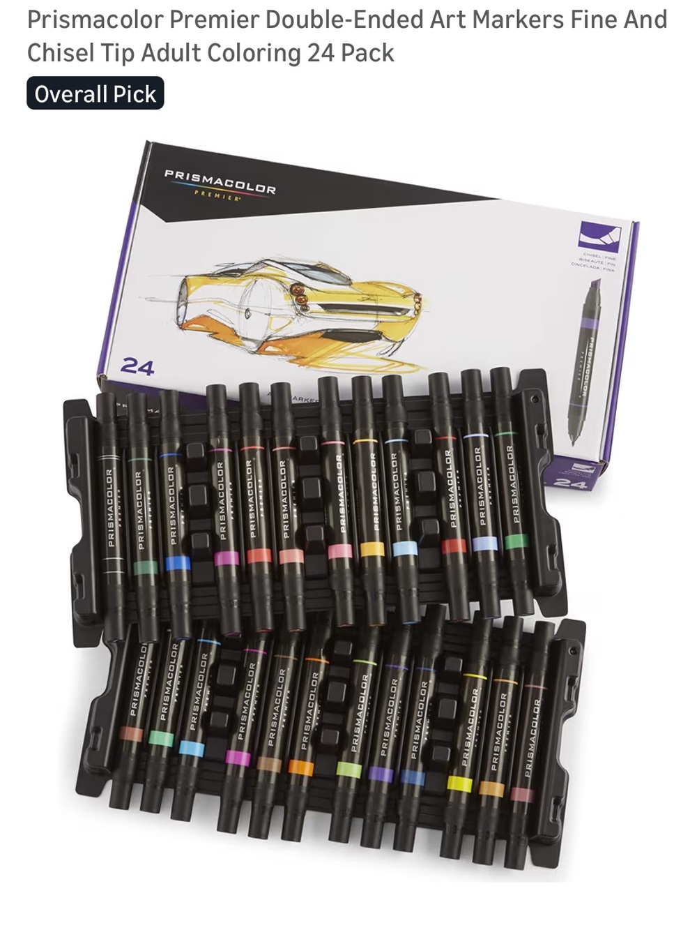 Prismacolor Premier Double-Ended Art Markers Set - Assorted Colors + Staedlers